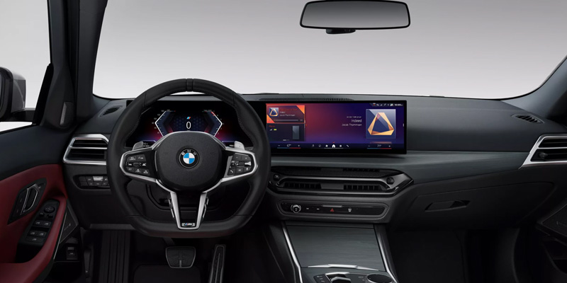 BMW digital cockpit interior dashboard
