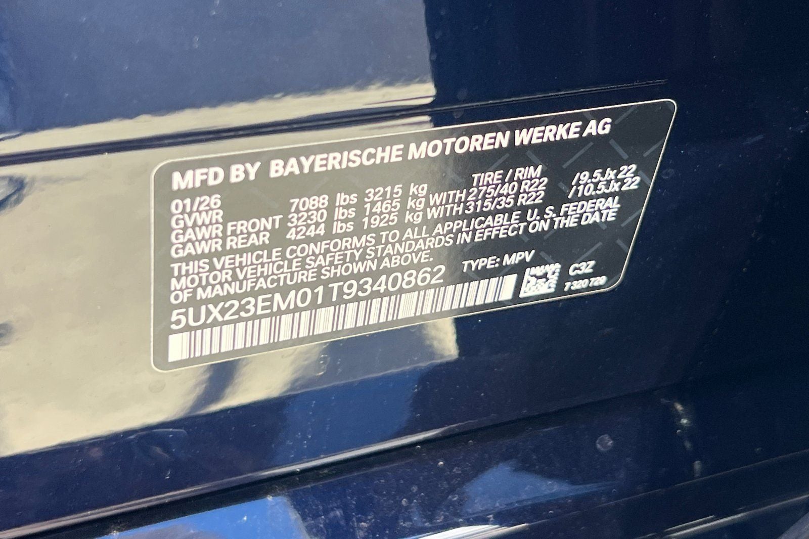 2026 BMW X7 xDrive40i