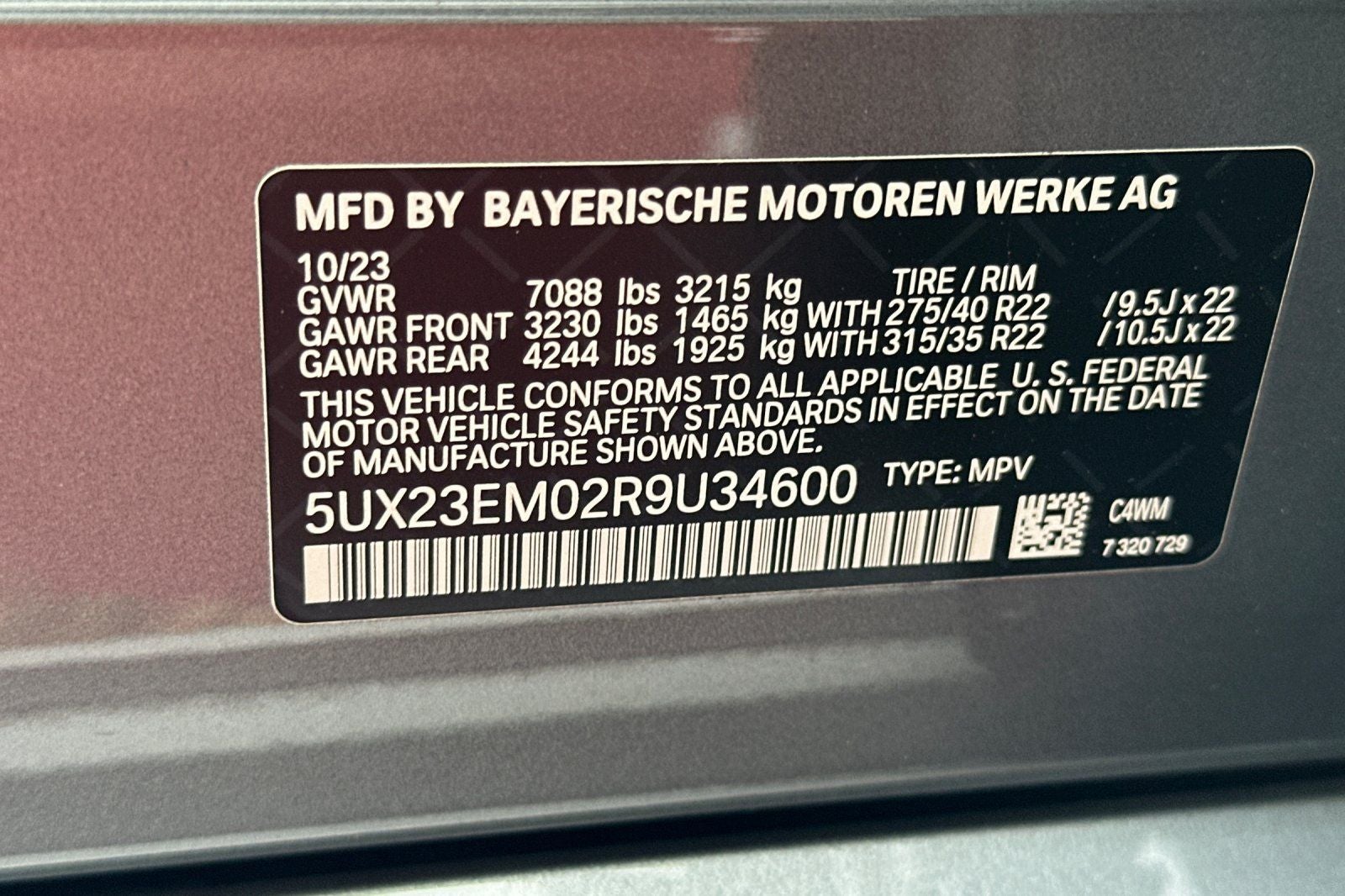 2024 BMW X7 xDrive40i