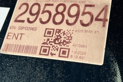 2025 BMW X7 xDrive40i