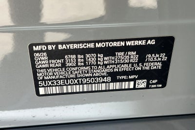 2026 BMW X5 M60i