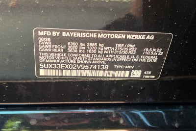 2027 BMW X6 xDrive40i