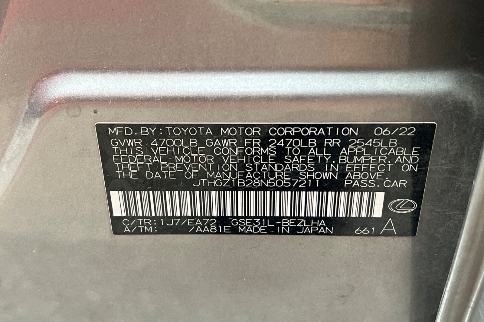 2022 Lexus IS 350 F SPORT