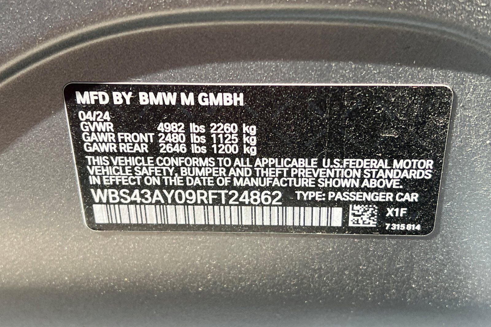 2024 BMW M3 Competition xDrive