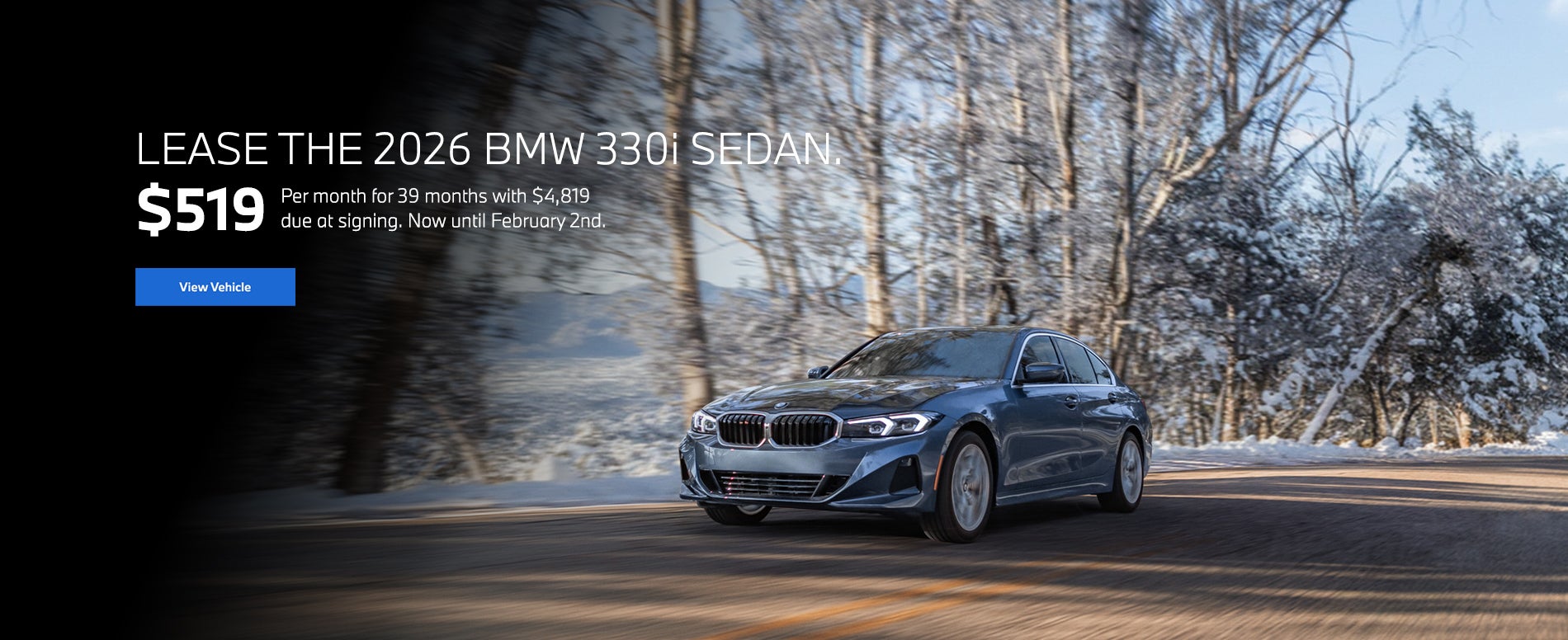 Lease the 2026 BMW 330i Sedan