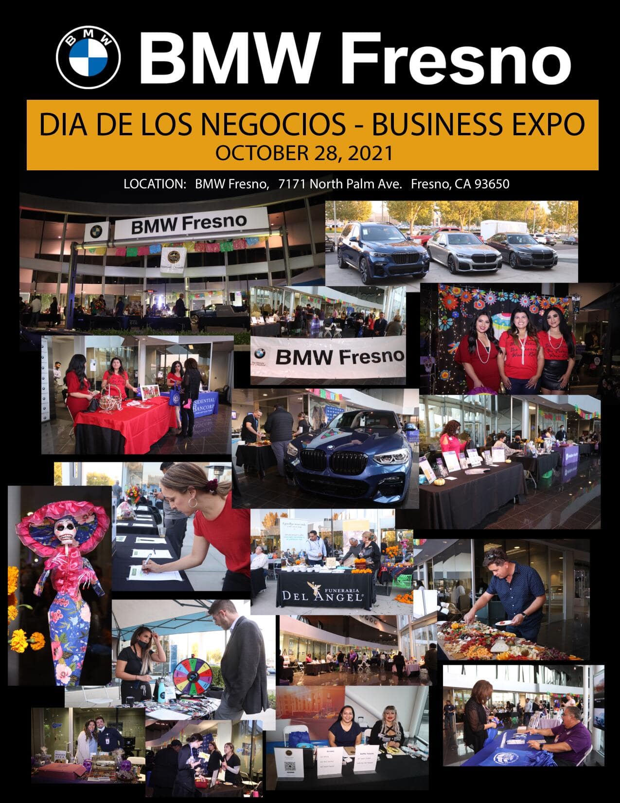 Business Expo / Dia De Los Negocios event photo collage BMW Fresno in Fresno CA