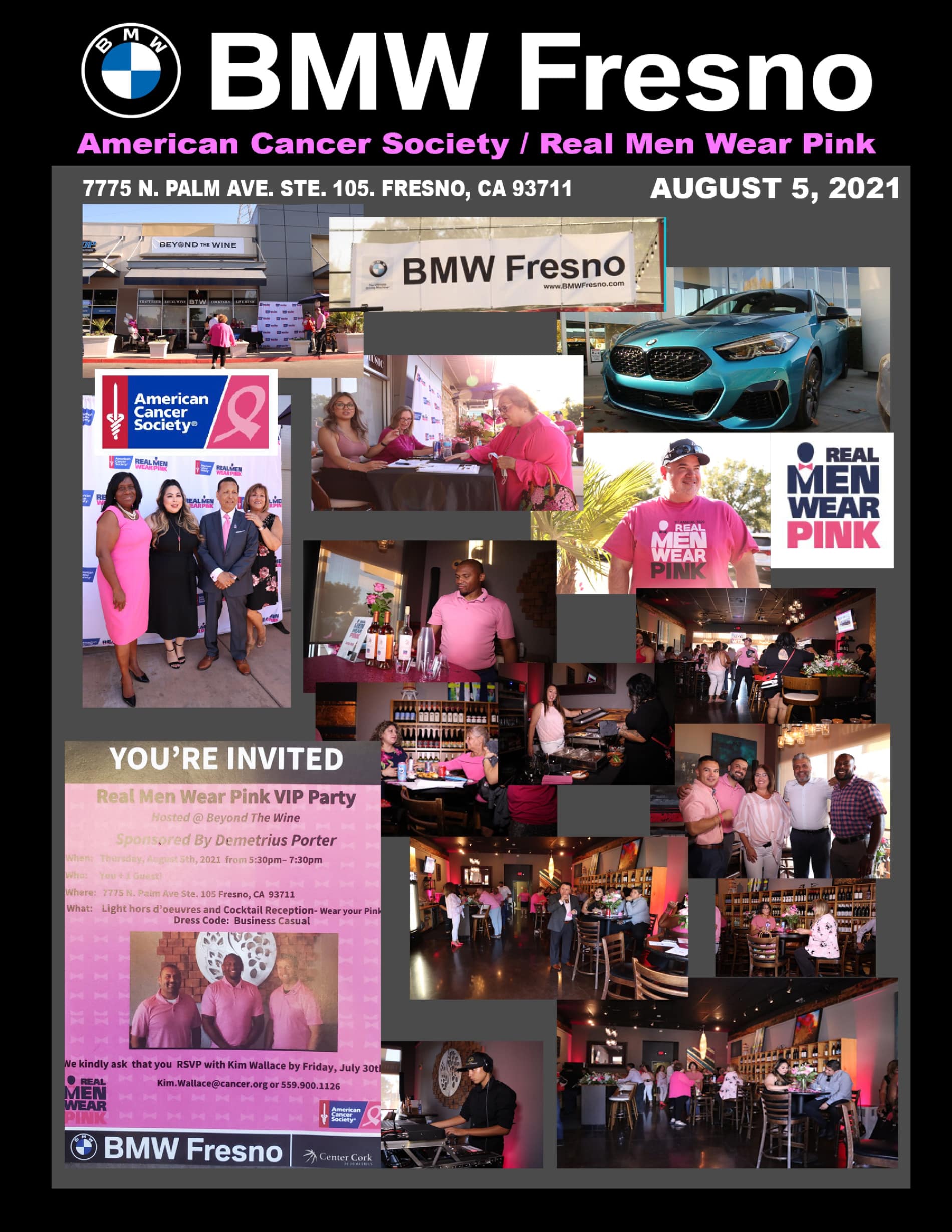 charity event photo collage BMW Fresno in Fresno CA