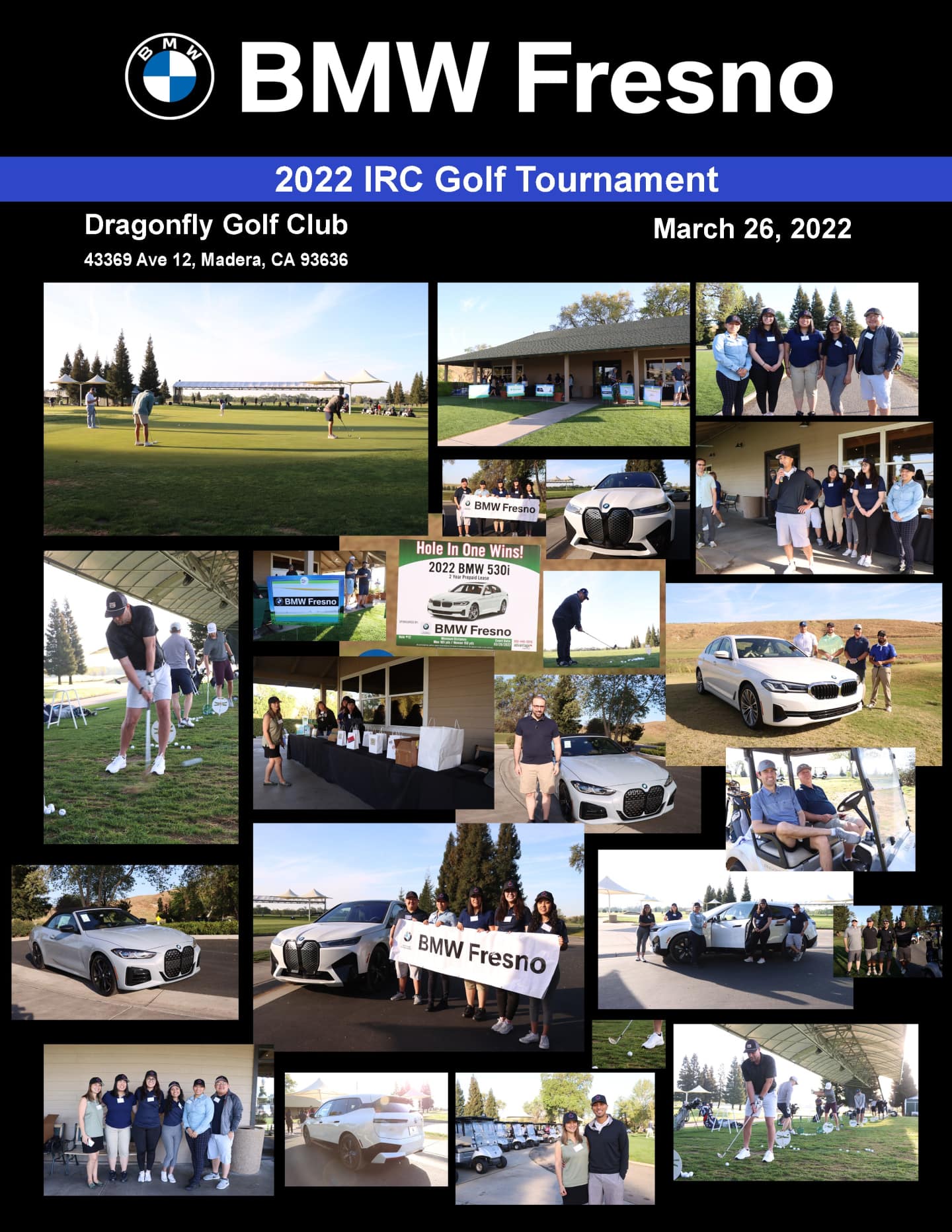 charity event photo collage BMW Fresno in Fresno CA