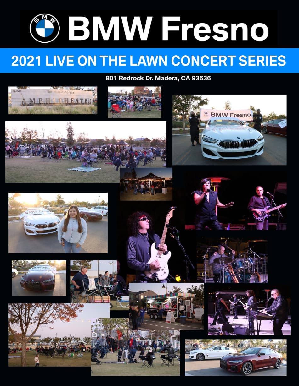 live music on the lawn event photo collage BMW Fresno in Fresno CA