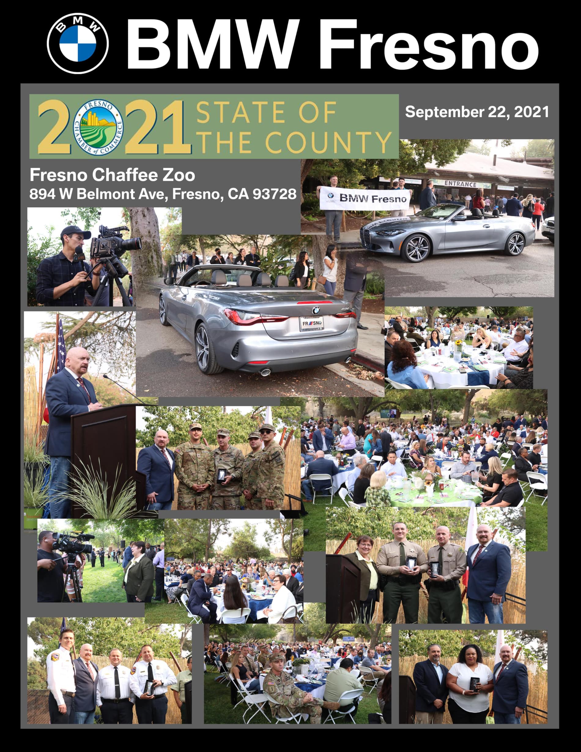 charity event collage BMW Fresno in Fresno CA